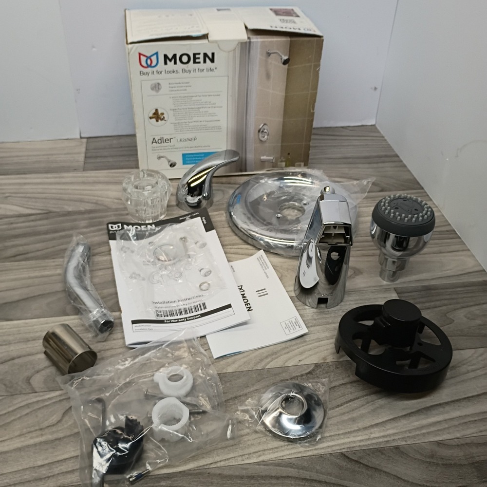 Moen Adler Tub and Shower Faucet L82694 Chrome MISSING Posi-Temp Valve